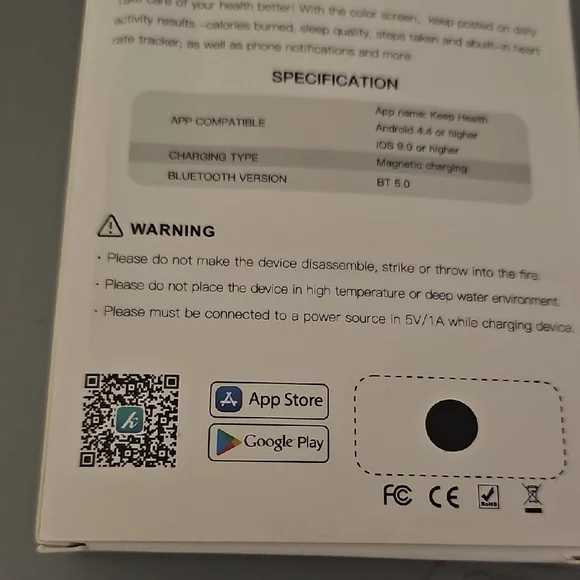 AMOLED Display Smartwatch with Black Band - Picture 3 of 4